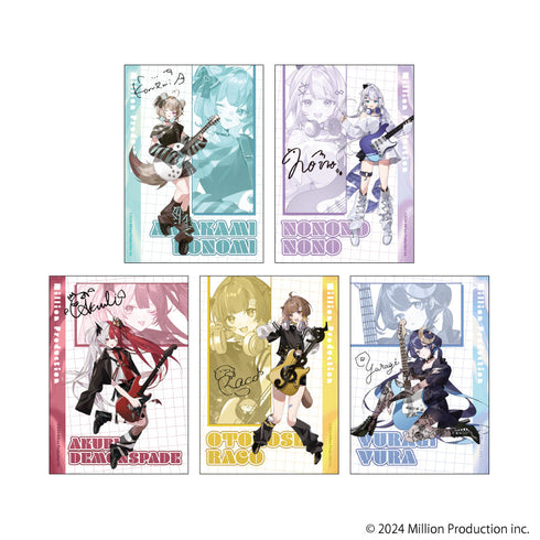 『Million Production』ブロマイド5枚セット01/ロックver.(描き起こしイラスト)